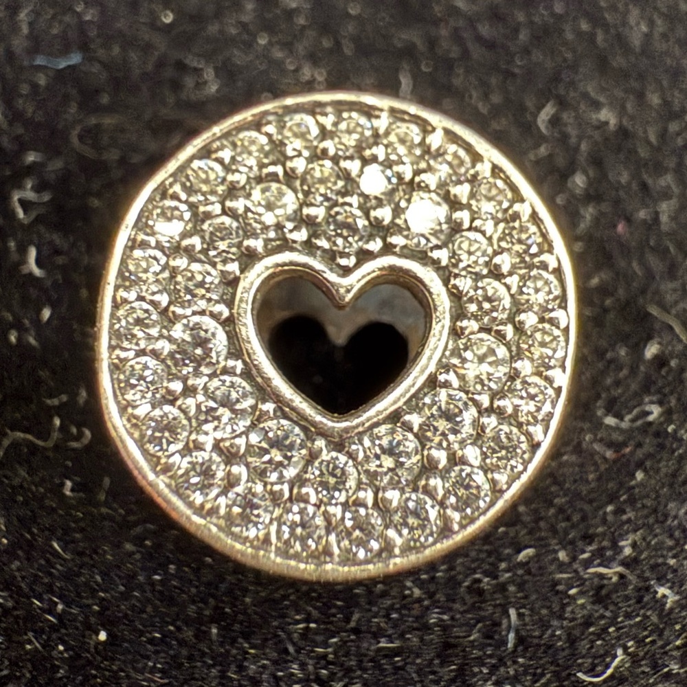 Pandora Pavé and Heart Anniversary Charm